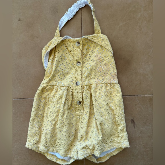 kate quinn Other - 💙5/$25💙Kate Quinn Organic Cotton Halter Romper 6-12M